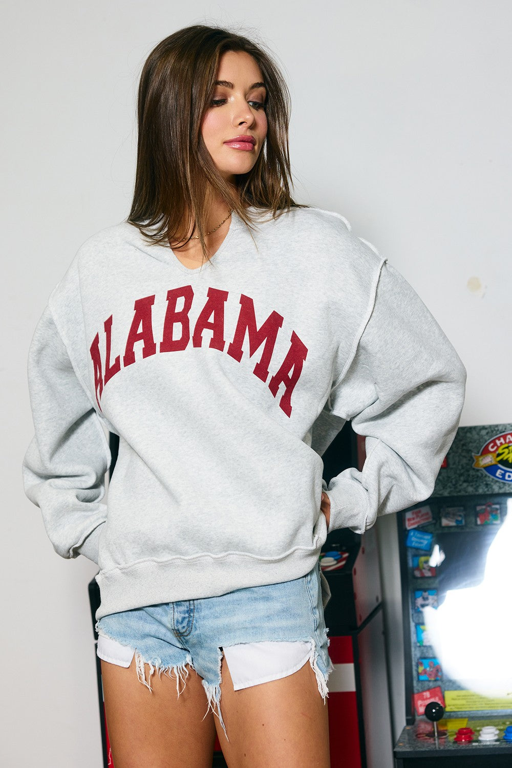 PREORDER: Alabama Reversible Split Neck Sweatshirt (EARLY AUGUST)