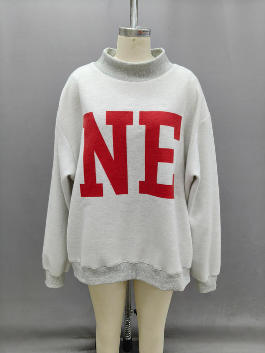 Nebraska Reversible Mock Neck Sweatshirt