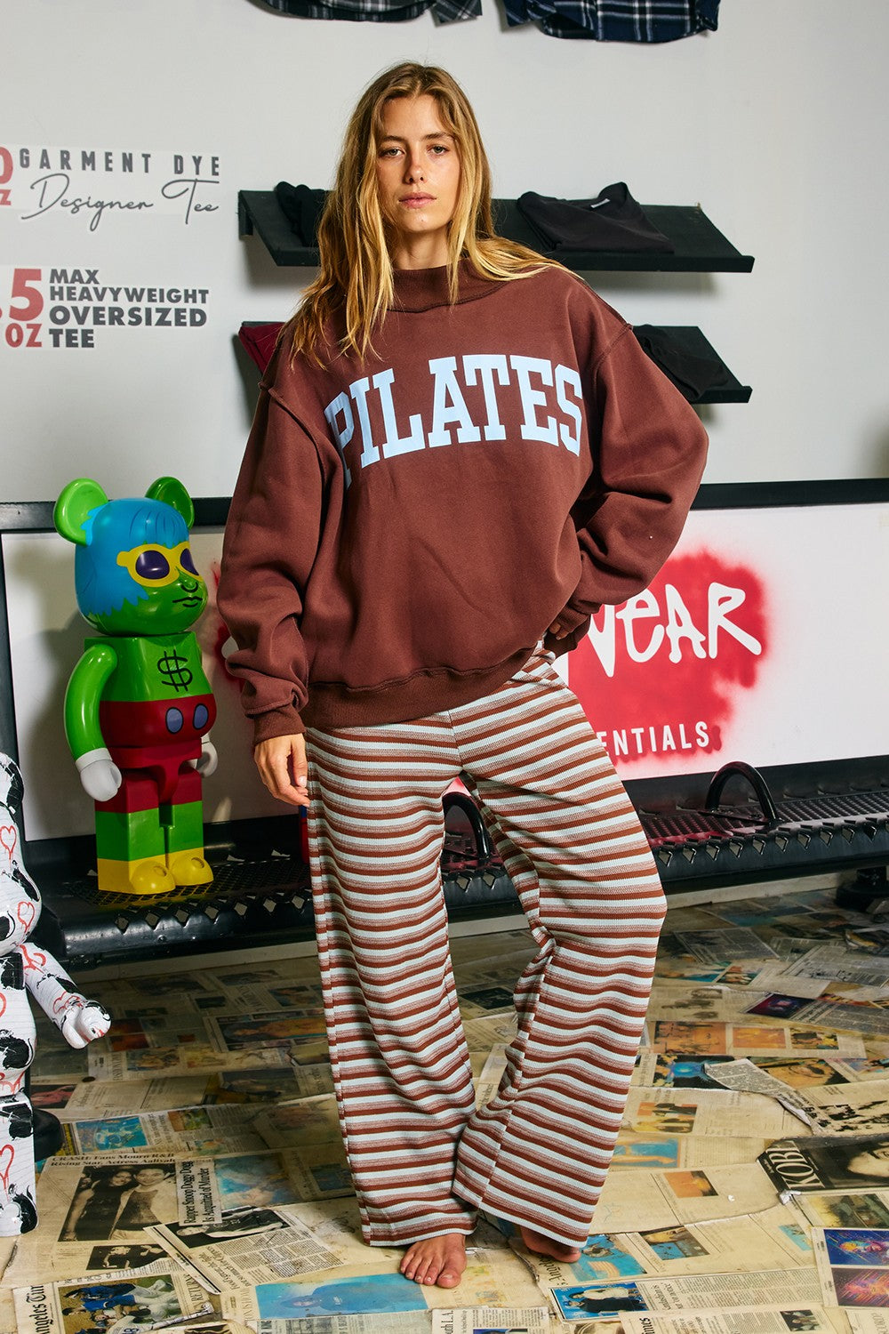 Pilates/Yoga Reversible Mock Neck Sweatshirt