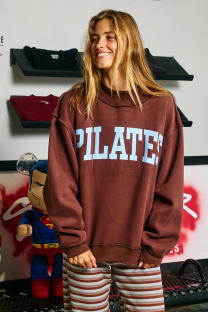 Pilates/Yoga Reversible Mock Neck Sweatshirt