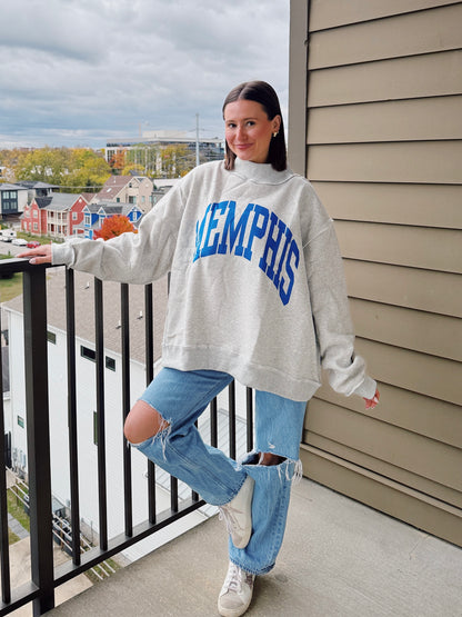 Memphis Reversible Mock Neck Sweatshirt