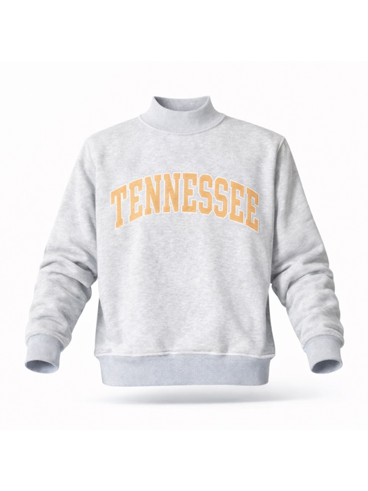 PREORDER: Embroidered Tennessee Mock Neck Sweatshirt (EARLY JUNE)