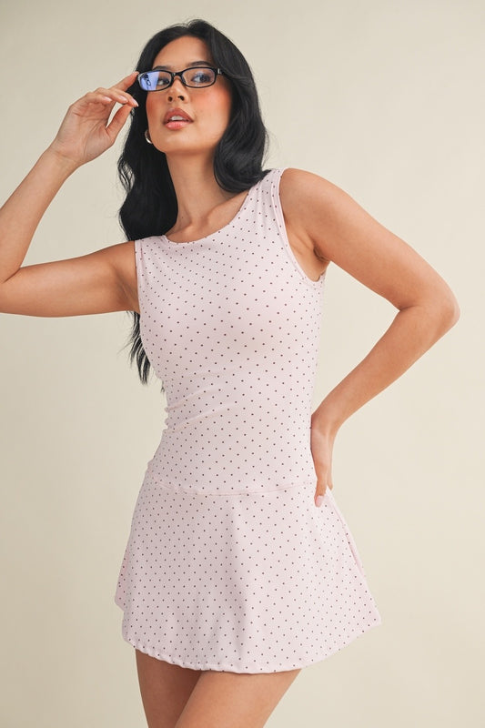Out & About Polka Dot Athletic Dress
