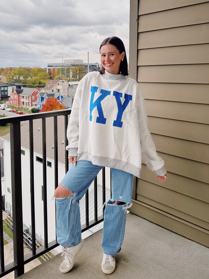 Kentucky Reversible Mock Neck Sweatshirt