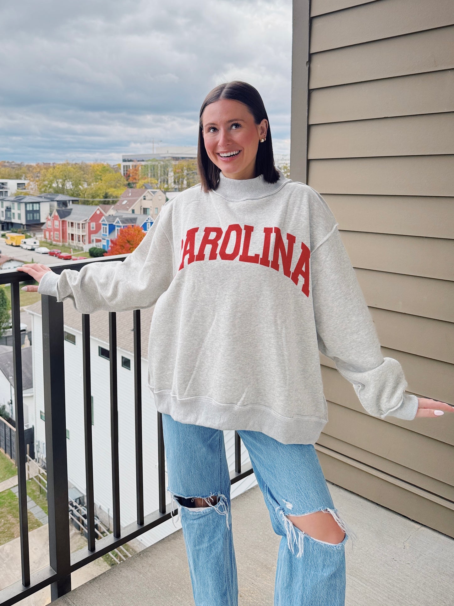 South Carolina Reversible Mock Neck Sweatshirt