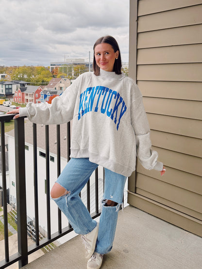 Kentucky Reversible Mock Neck Sweatshirt