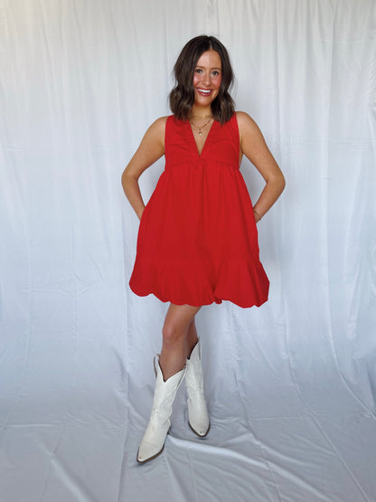 Steal a Kiss Bow Back Bubble Dress