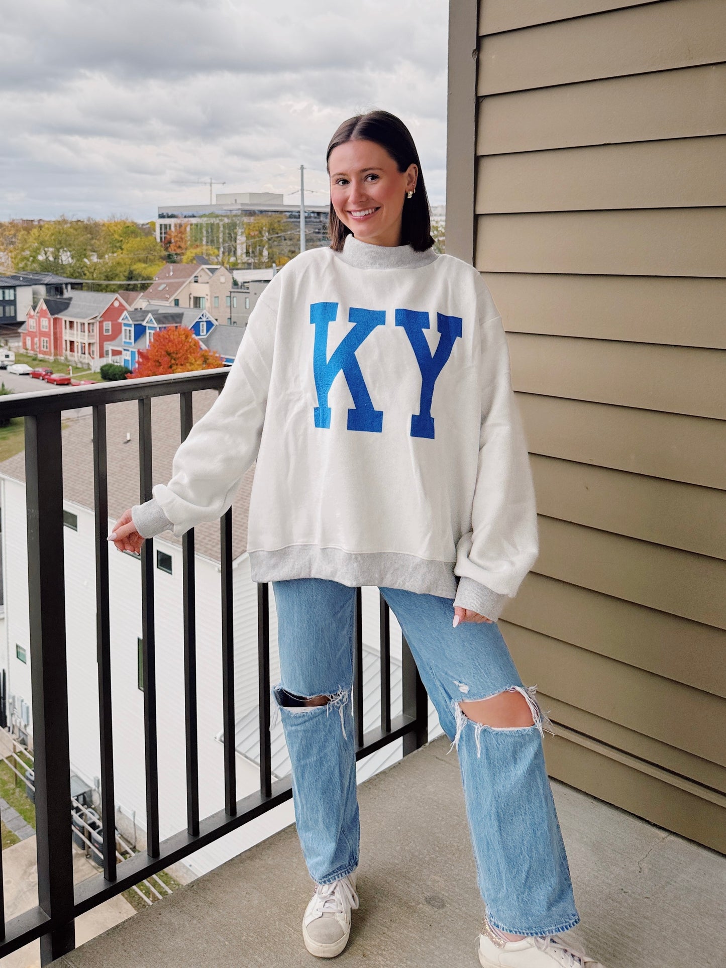 Kentucky Reversible Mock Neck Sweatshirt