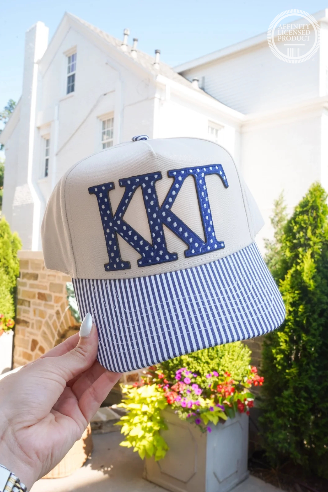 Kappa Kappa Gamma (KKG) Patterned Trucker Hat