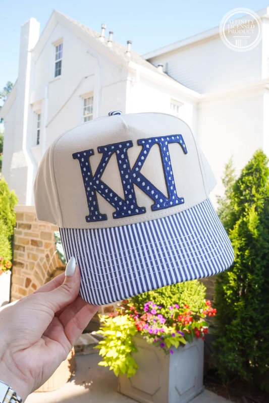 Kappa Kappa Gamma (KKG) Patterned Trucker Hat