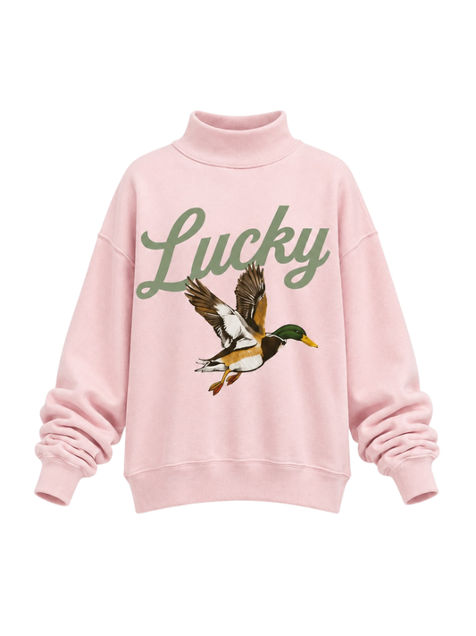 PREORDER: Lucky Duck/Mallard Reversible Mock Neck Sweatshirt (EARLY JANUARY)