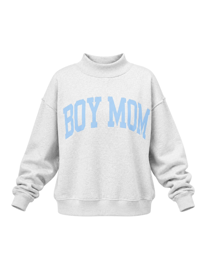 PREORDER: Boy Mom/Motherhood Reversible Mock Neck Sweatshirt (EARLY DECEMBER)