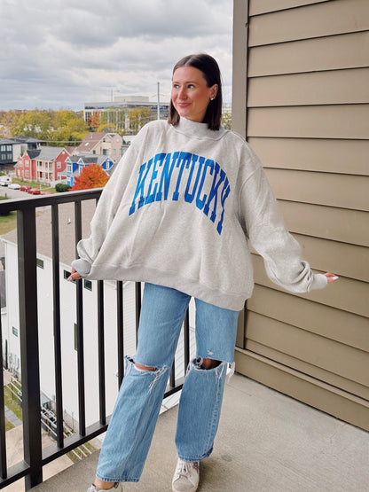 Kentucky Reversible Mock Neck Sweatshirt