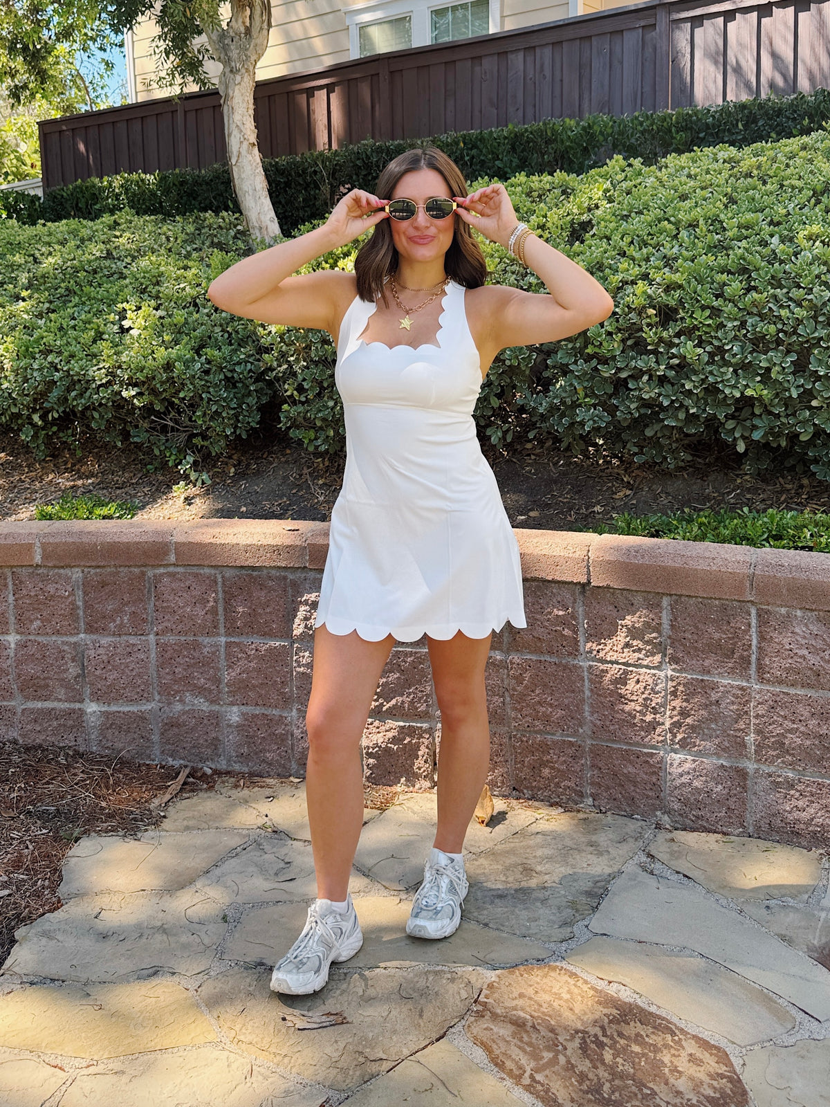 Flow State Scalloped Athletic Dress