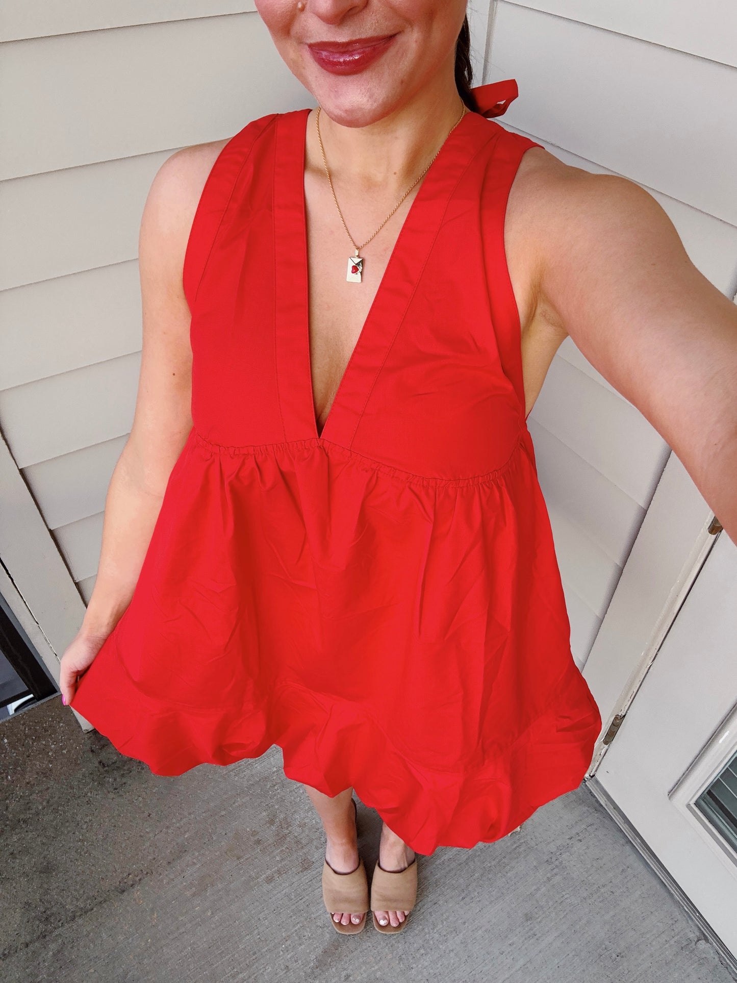 Steal a Kiss Bow Back Bubble Dress