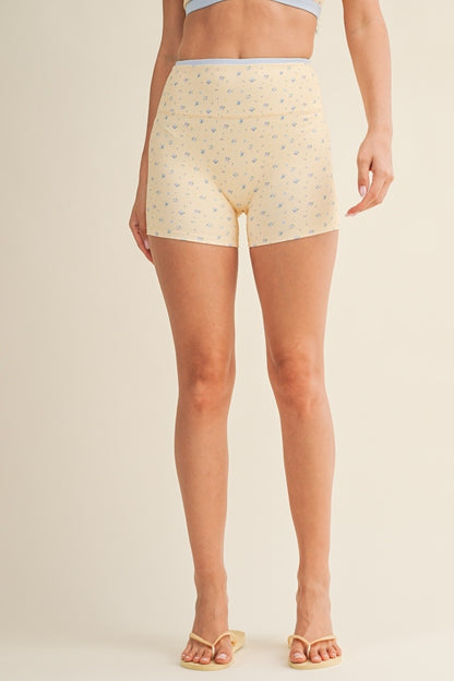 Off Duty Floral Sports Bra & Shorts Set