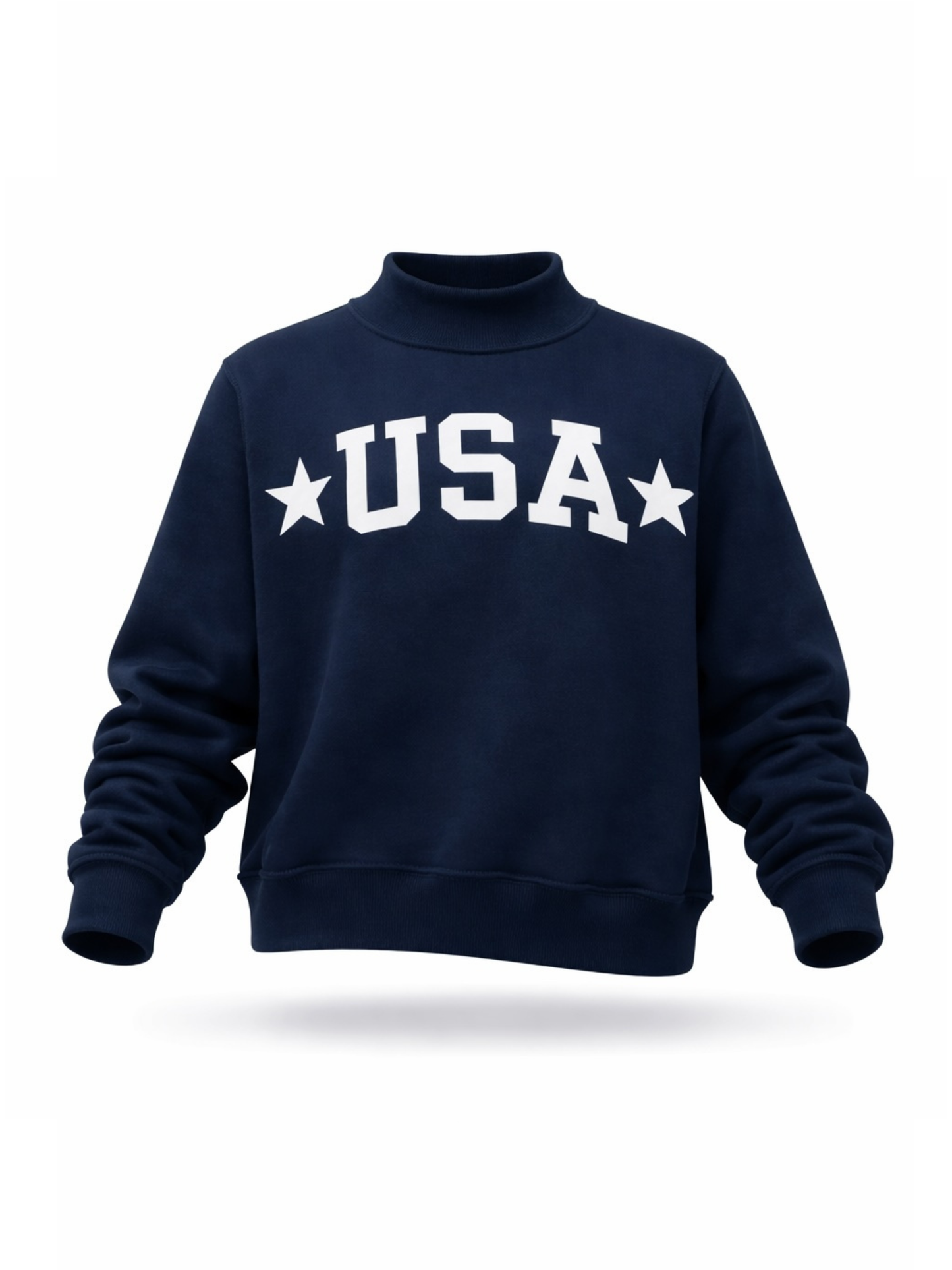 PREORDER: USA/Map Reversible Mock Neck Sweatshirt (EARLY JULY)