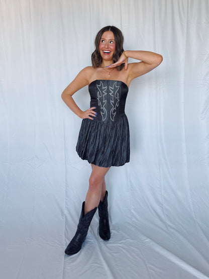 Hang Tight Honey Bubble Dress