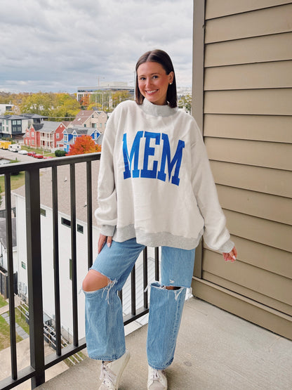 Memphis Reversible Mock Neck Sweatshirt
