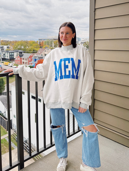 Memphis Reversible Mock Neck Sweatshirt