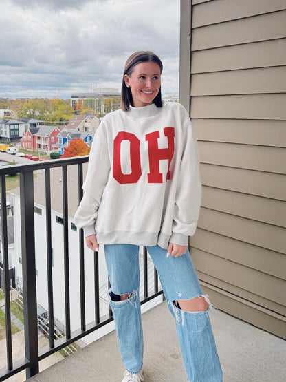 Ohio Reversible Mock Neck Sweatshirt