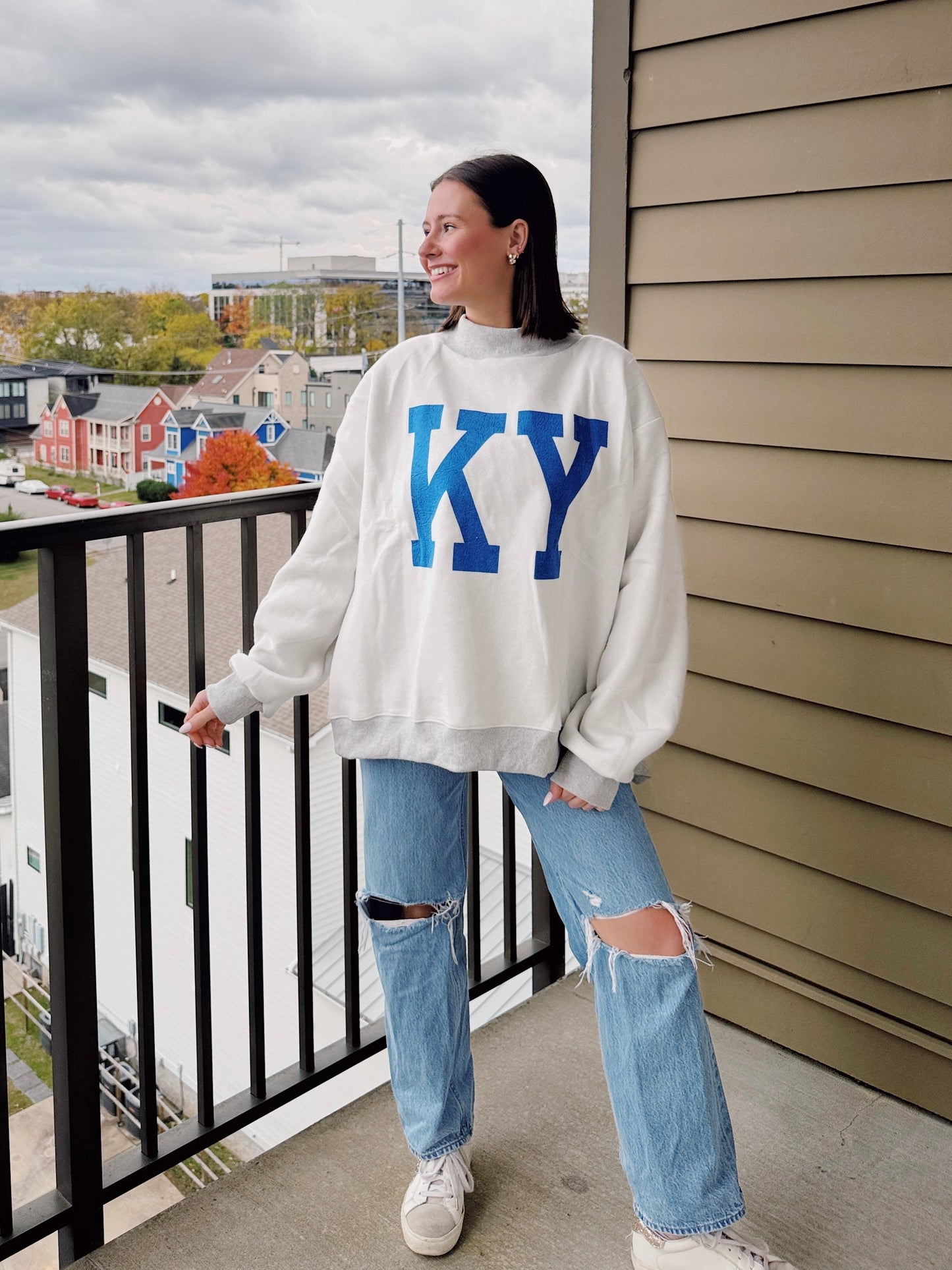 Kentucky Reversible Mock Neck Sweatshirt