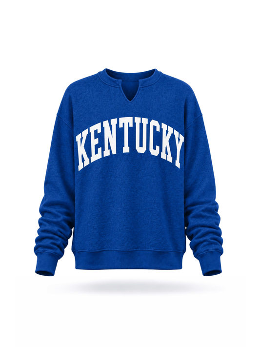 Kentucky Reversible Split Neck Sweatshirt
