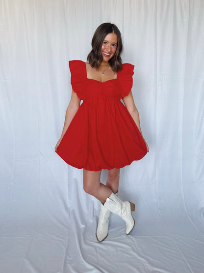 Candy Apple Bubble Dress