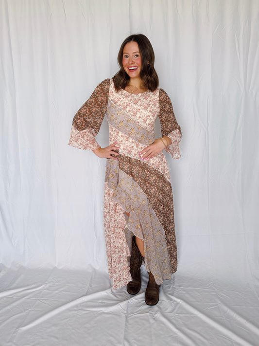 Golden Hour Floral Maxi Dress