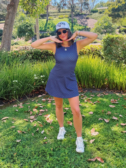 Out & About Polka Dot Athletic Dress