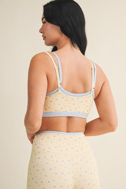 Off Duty Floral Sports Bra & Shorts Set