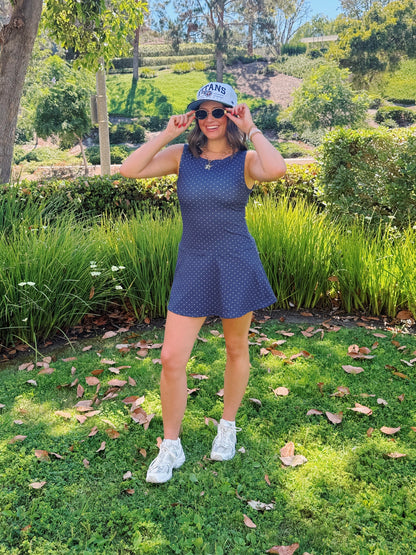 Out & About Polka Dot Athletic Dress