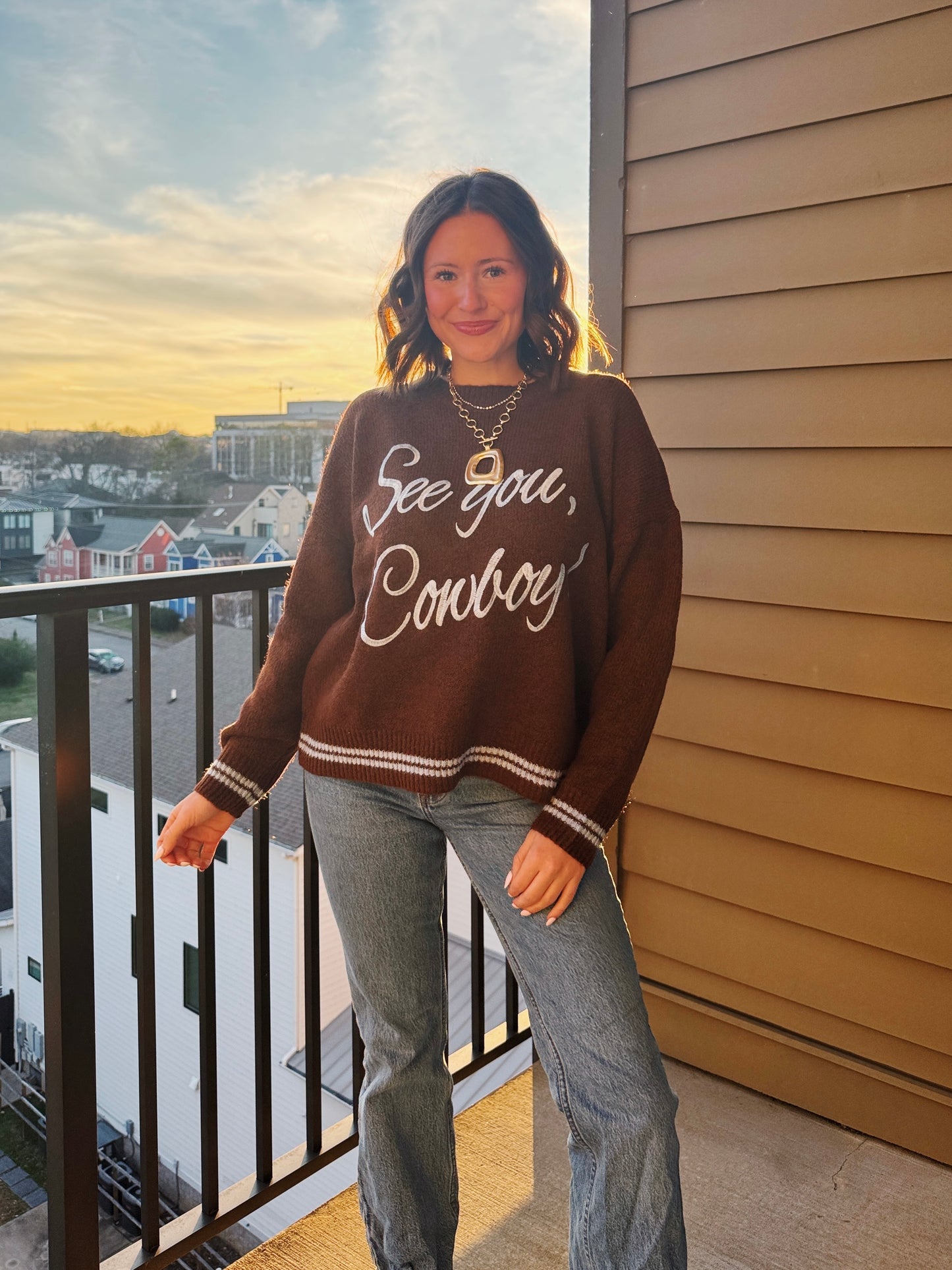 See You Cowboy Sweater