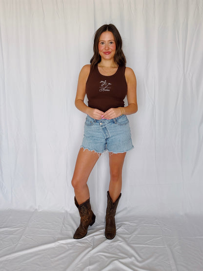 God's Country Embroidered Rodeo Tank