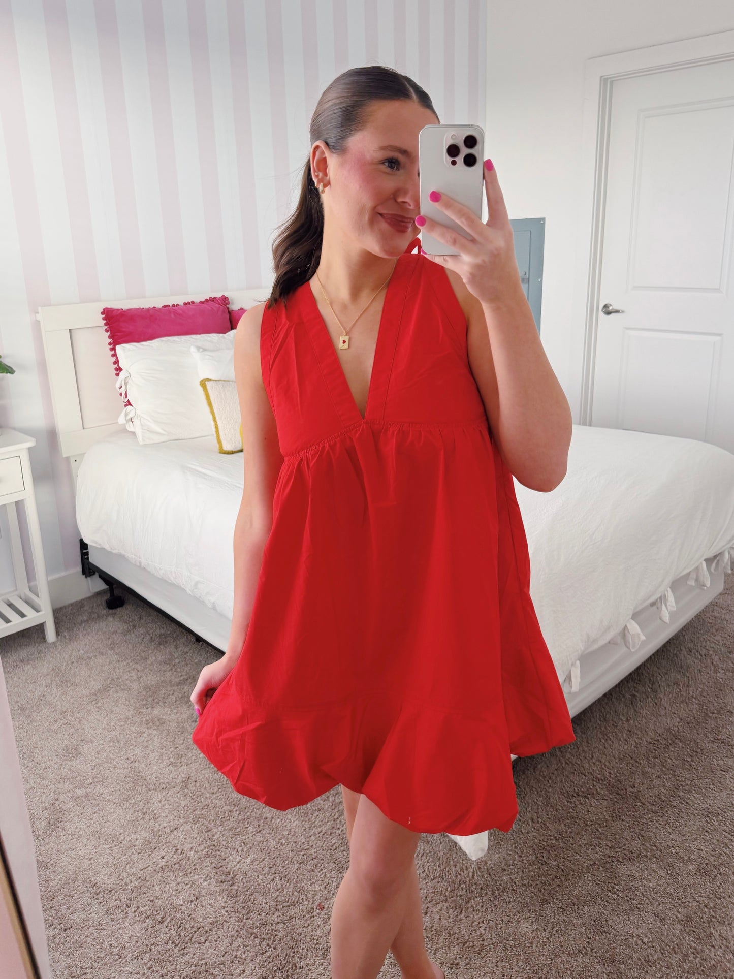Steal a Kiss Bow Back Bubble Dress