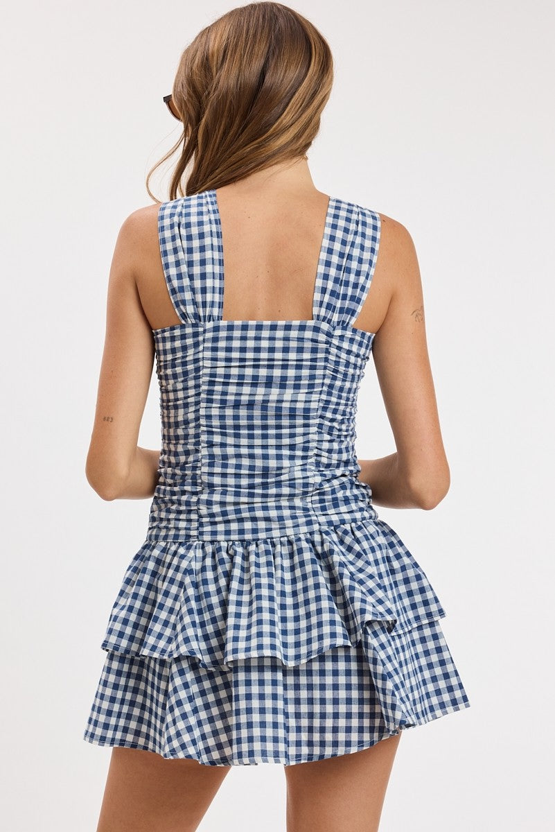 PREORDER: Bless Your Heart Gingham Romper Dress (LATE SEPTEMBER)