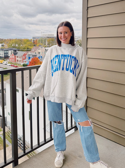 Kentucky Reversible Mock Neck Sweatshirt