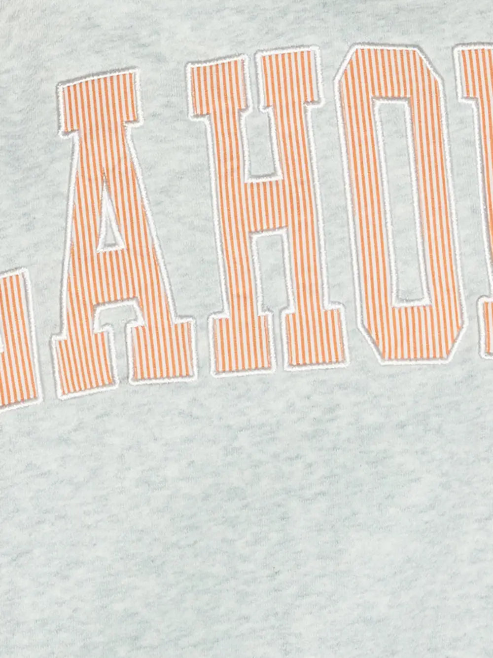 PREORDER: Pinstripe Embroidered Oklahoma Mock Neck Sweatshirt (EARLY OCTOBER)