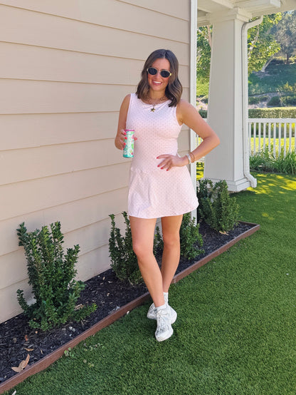 Out & About Polka Dot Athletic Dress