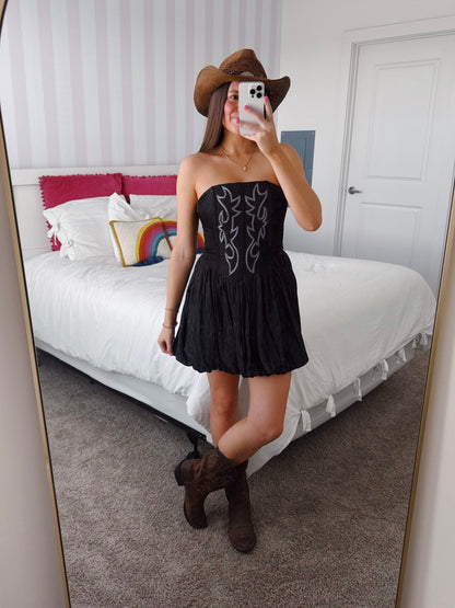 Hang Tight Honey Bubble Dress
