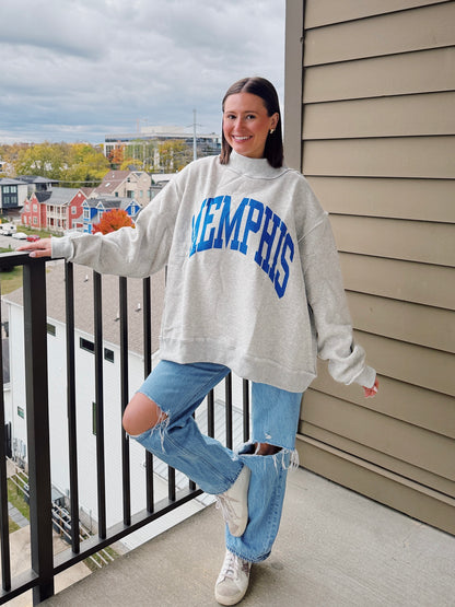 Memphis Reversible Mock Neck Sweatshirt