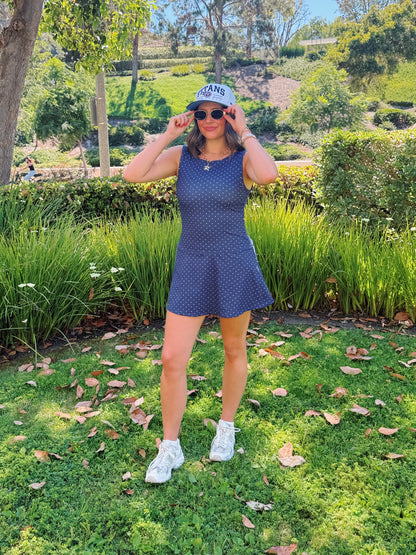 Out & About Polka Dot Athletic Dress