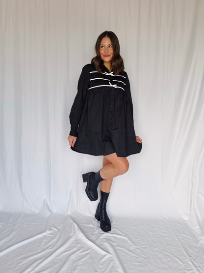 Darling Days Bow Button Down Dress