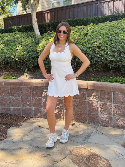 Flow State Scalloped Athletic Dress