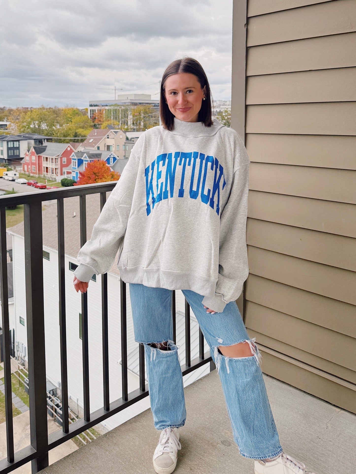 Kentucky Reversible Mock Neck Sweatshirt