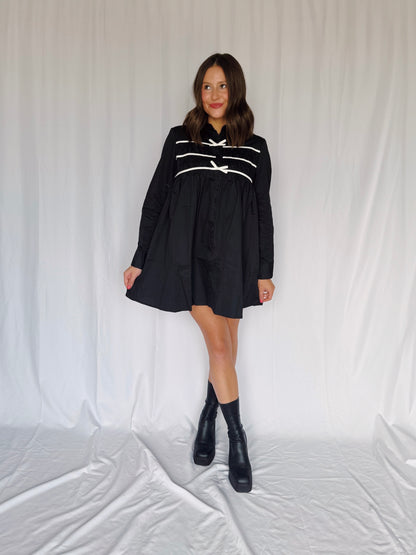 Darling Days Bow Button Down Dress