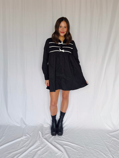 Darling Days Bow Button Down Dress