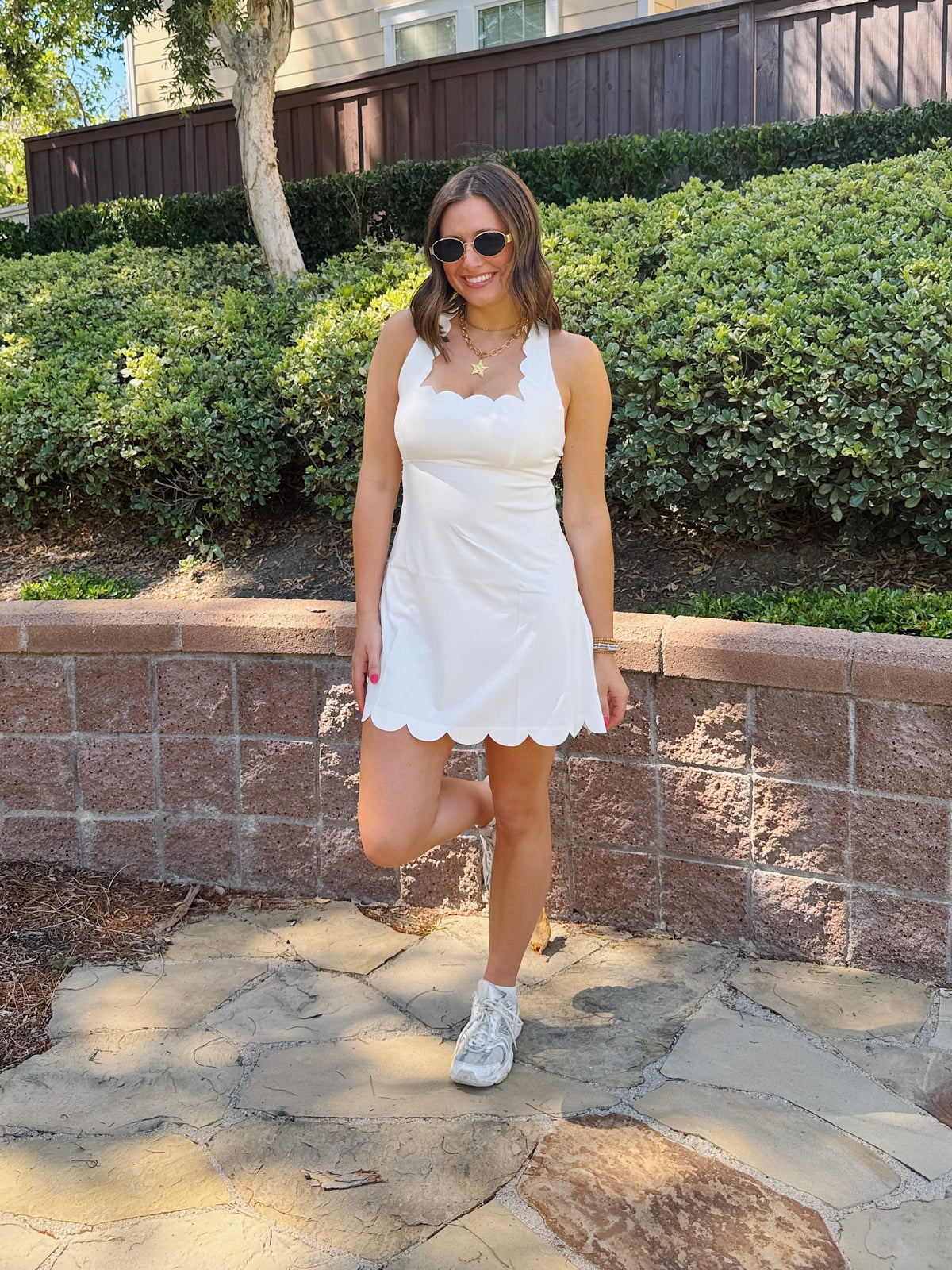 Flow State Scalloped Athletic Dress