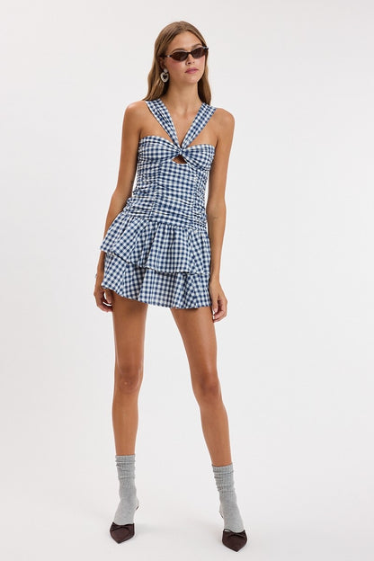PREORDER: Bless Your Heart Gingham Romper Dress (LATE SEPTEMBER)