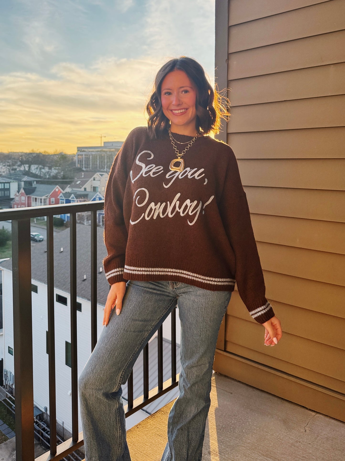 See You Cowboy Sweater